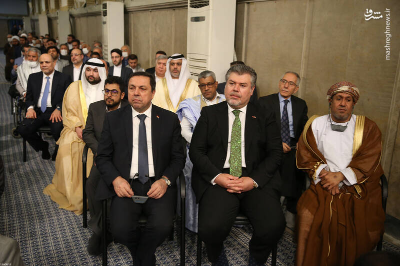 عکس/ دیدار مسئولان نظام و سفرای کشورهای اسلامی با رهبر انقلاب