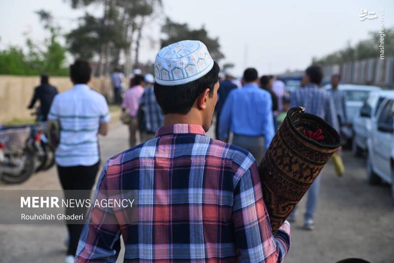 عکس/ نماز عید فطر اهل سنت در گنبدکاووس