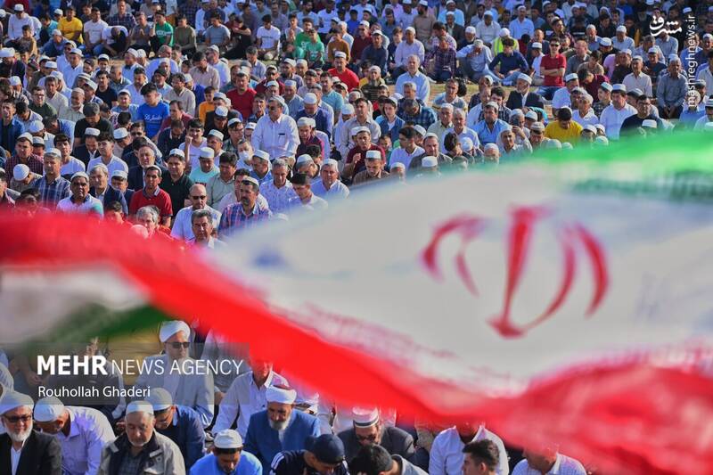 عکس/ نماز عید فطر اهل سنت در گنبدکاووس