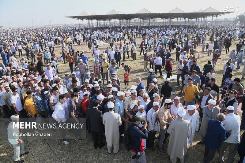 عکس/ نماز عید فطر اهل سنت در گنبدکاووس