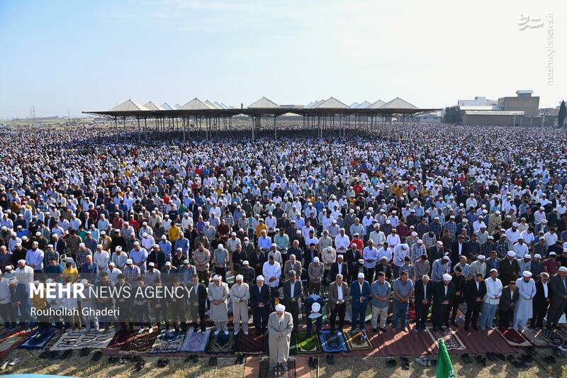 عکس/ نماز عید فطر اهل سنت در گنبدکاووس