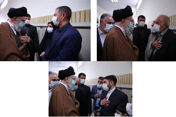 دیدار خانواده شهیدان علیوردی، عجمیان و ایرلو با رهبر انقلاب