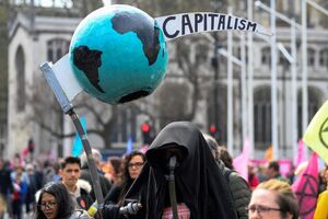 تظاهرات فعالان محیط زیست در لندن