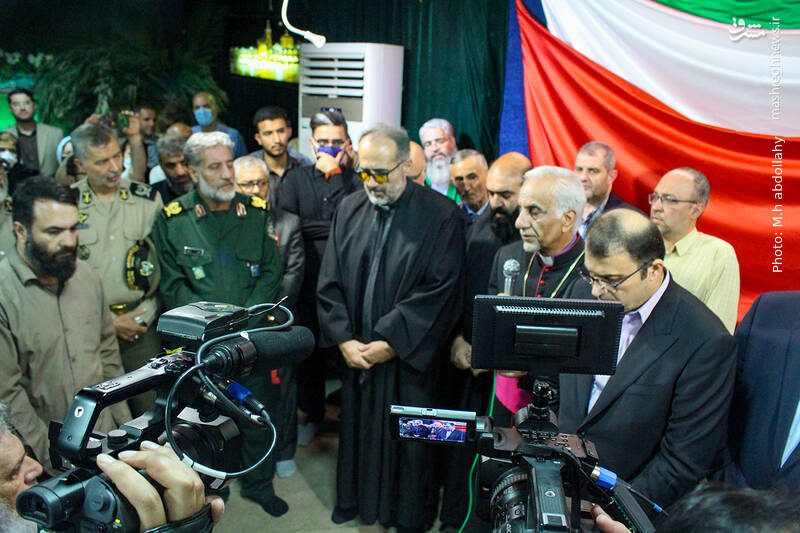 عکس/وداع با پیکر شهید آشوری «جانی بِت اوشانا»