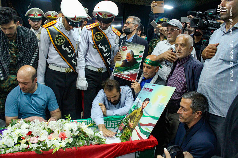 عکس/وداع با پیکر شهید آشوری «جانی بِت اوشانا»