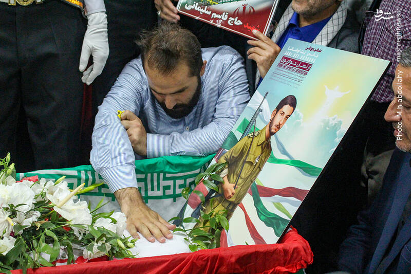 عکس/وداع با پیکر شهید آشوری «جانی بِت اوشانا»