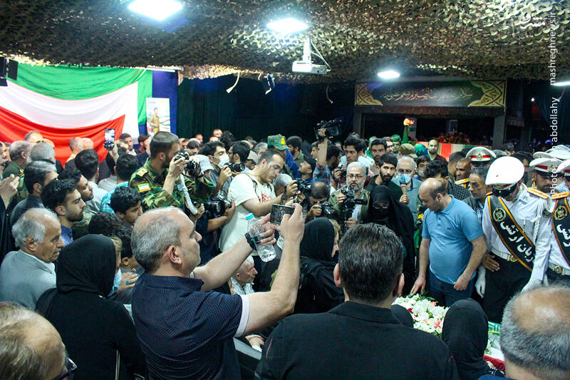 عکس/وداع با پیکر شهید آشوری «جانی بِت اوشانا»