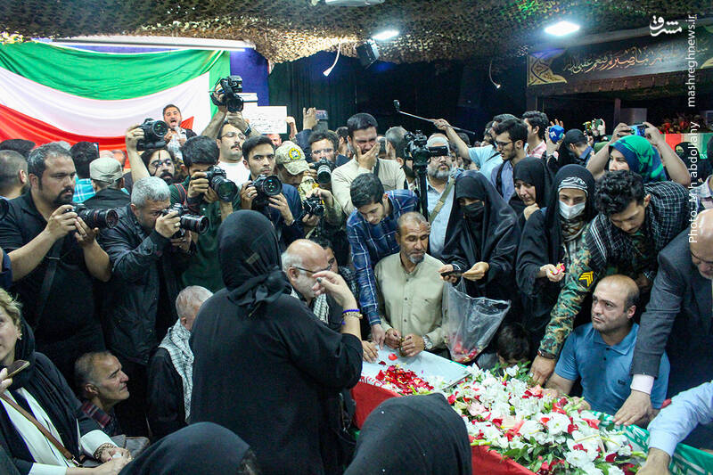 عکس/وداع با پیکر شهید آشوری «جانی بِت اوشانا»