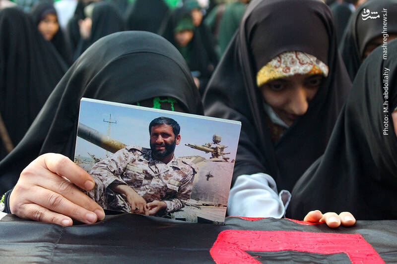 عکس/وداع با پیکر شهید آشوری «جانی بِت اوشانا»