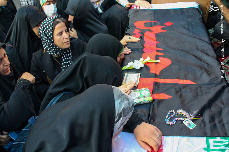 عکس/وداع با پیکر شهید آشوری «جانی بِت اوشانا»