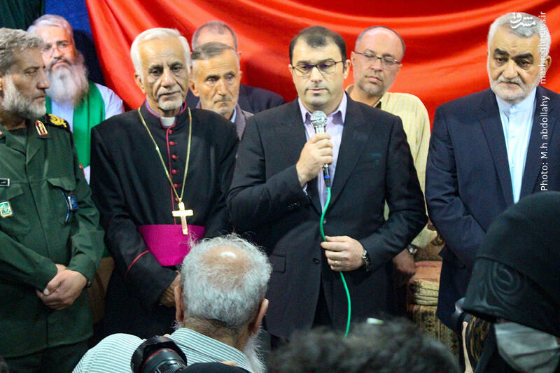 عکس/وداع با پیکر شهید آشوری «جانی بِت اوشانا»