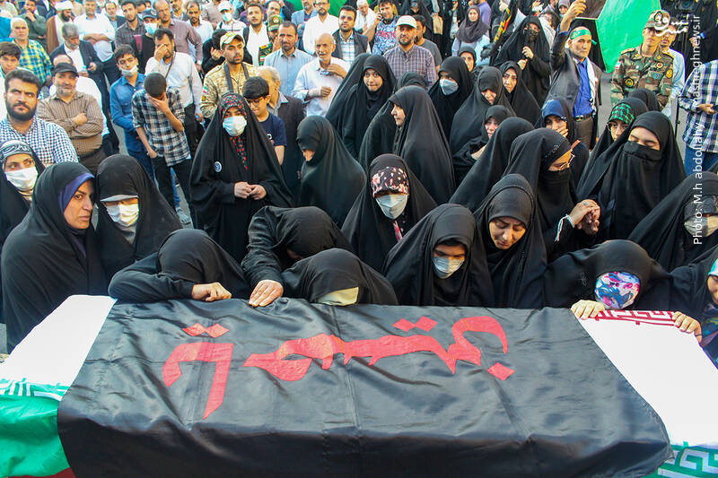 عکس/وداع با پیکر شهید آشوری «جانی بِت اوشانا»