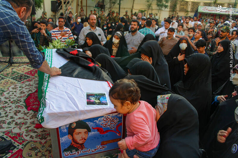 عکس/وداع با پیکر شهید آشوری «جانی بِت اوشانا»