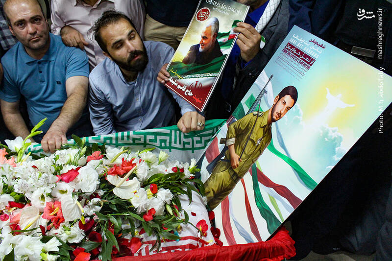 عکس/وداع با پیکر شهید آشوری «جانی بِت اوشانا»