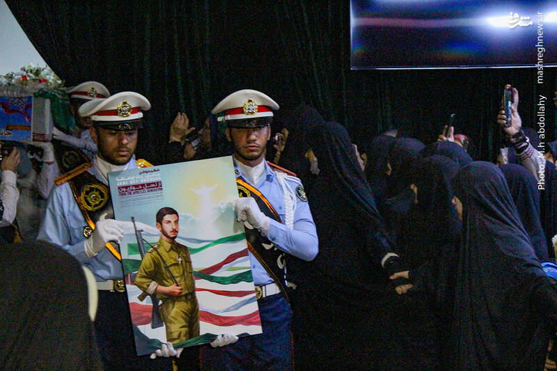 عکس/وداع با پیکر شهید آشوری «جانی بِت اوشانا»