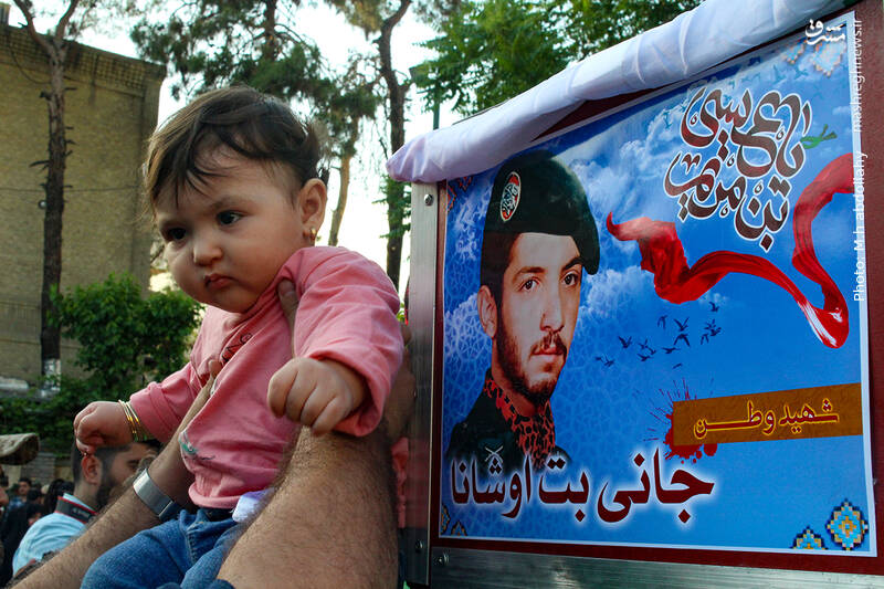 عکس/وداع با پیکر شهید آشوری «جانی بِت اوشانا»