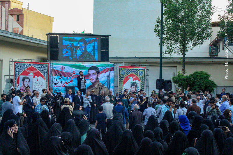 عکس/وداع با پیکر شهید آشوری «جانی بِت اوشانا»