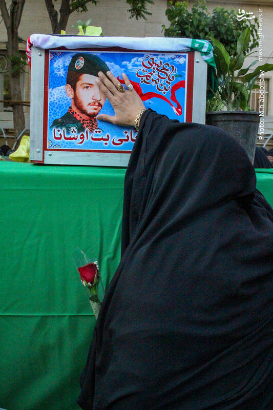 عکس/وداع با پیکر شهید آشوری «جانی بِت اوشانا»