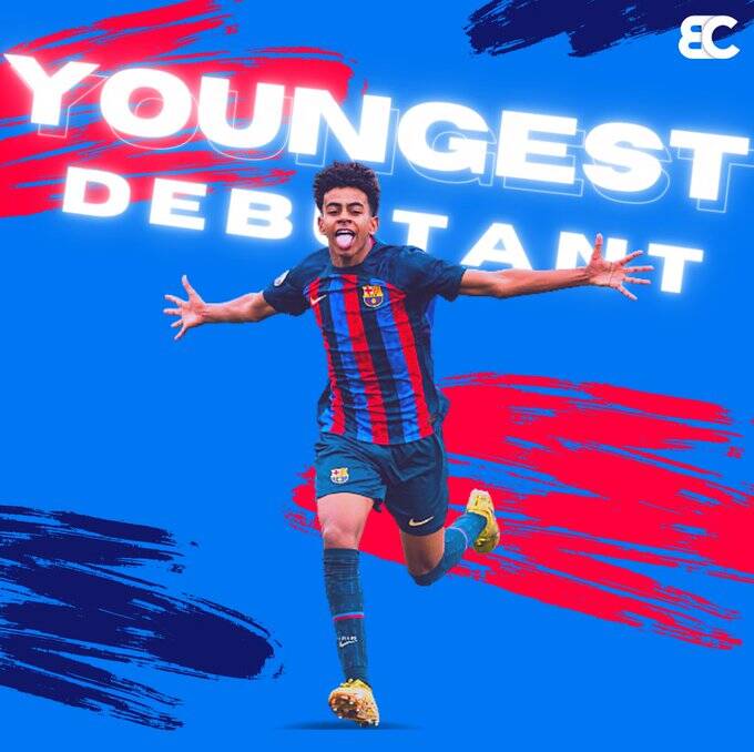 تاریخسازی نوجوان ۱۵ ساله بارسلونا +عکس
