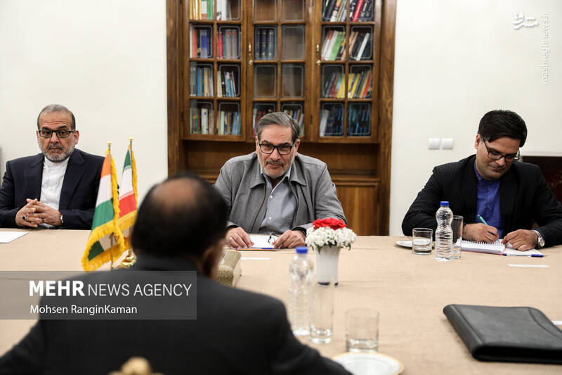 عکس/ دیدار مشاور امنیت ملی هند با دبیر شورای عالی امنیت ملی