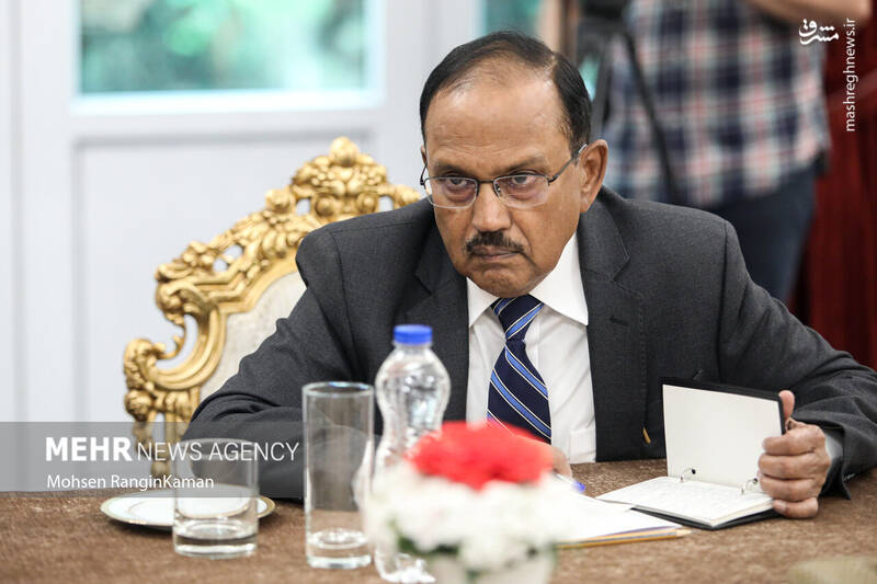 عکس/ دیدار مشاور امنیت ملی هند با دبیر شورای عالی امنیت ملی