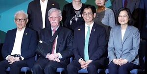 دیدار بولتون با رئیس دولت تایوان
