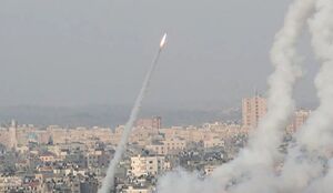 حمله موشکی مقاومت فلسطین به سرزمین های اشغالی +عکس و فیلم اسرائیل