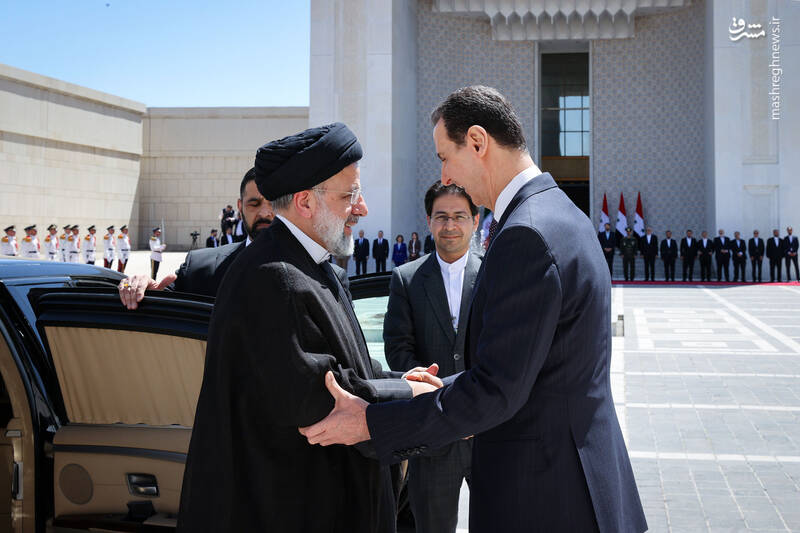 استقبال رسمی رئیس جمهور سوریه از رئیس جمهور