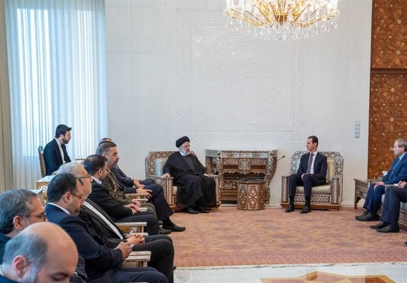تمجید بشار اسد از روابط مستحکم ایران و سوریه/ رئیسی: ملت سوریه با وجود تحریمها پیروز شد