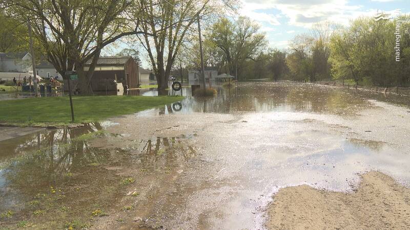 عکس/ طغیان و سیل در ۵ ایالت آمریکا