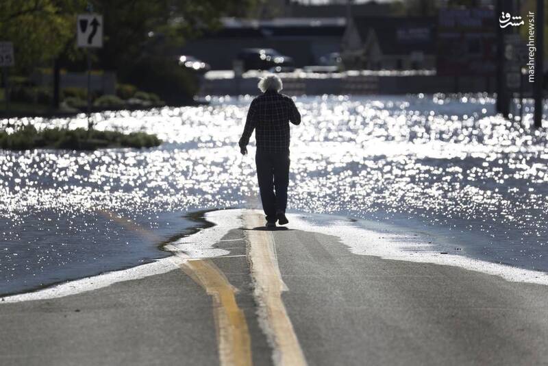 عکس/ طغیان و سیل در ۵ ایالت آمریکا