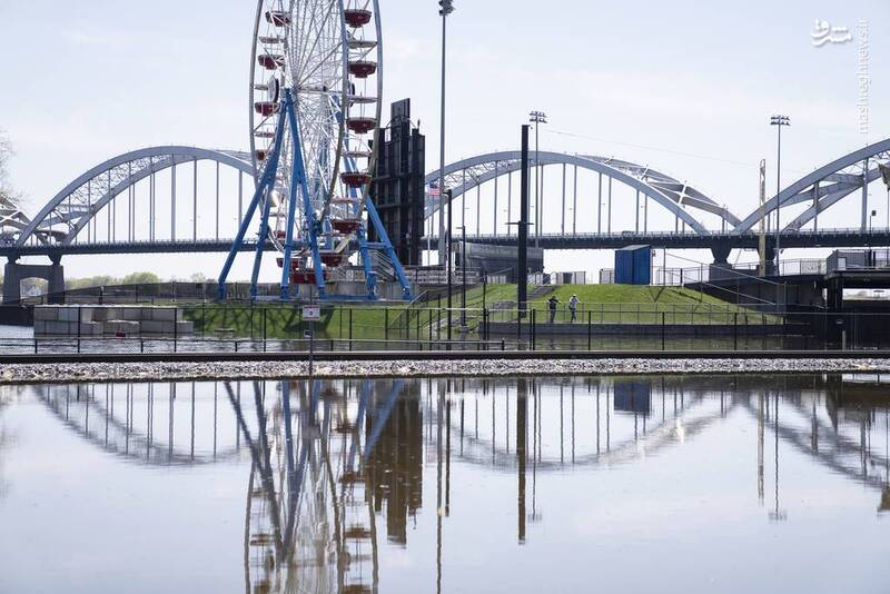 عکس/ طغیان و سیل در ۵ ایالت آمریکا