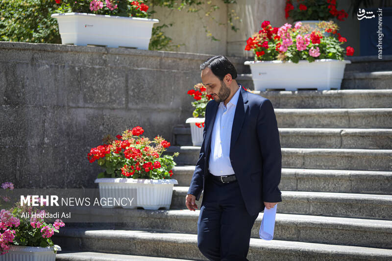 عکس/ وزرای دولت در حیاط دولت