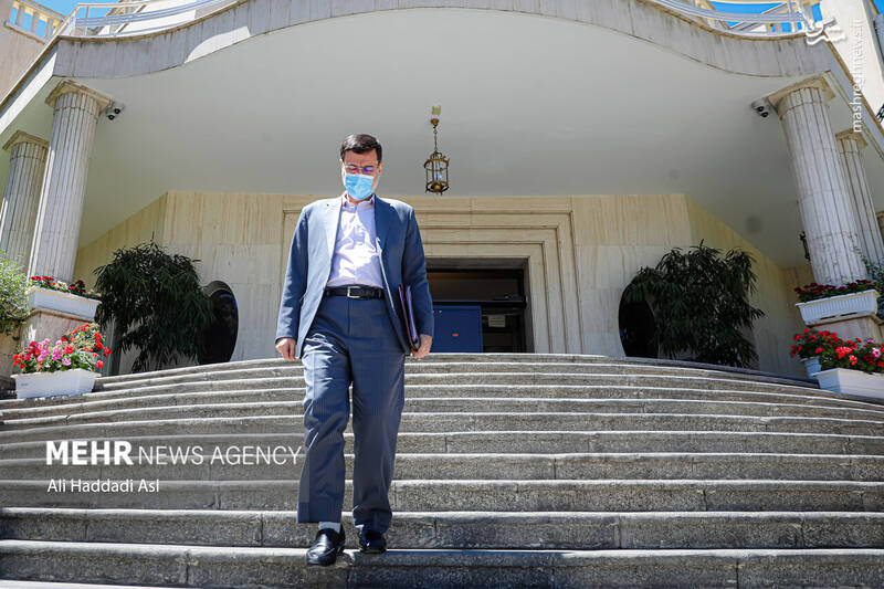 عکس/ وزرای دولت در حیاط دولت