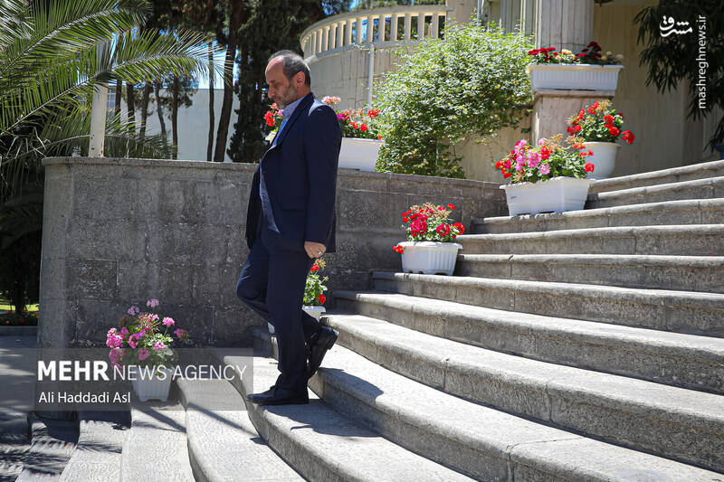 عکس/ وزرای دولت در حیاط دولت