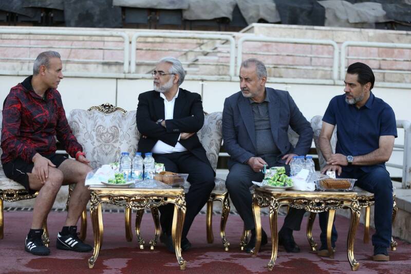 حضور قربان زاده در تمرین پرسپولیس +عکس