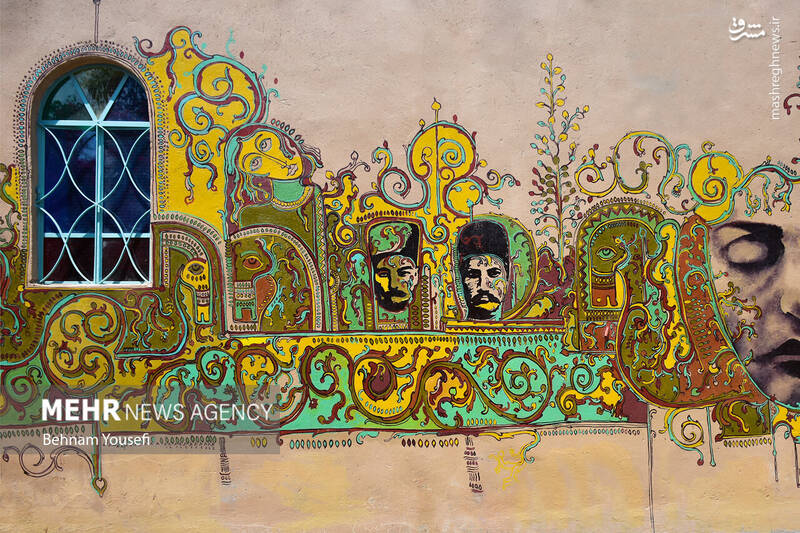 عکس/ کوچهای گرافیکی در شیراز