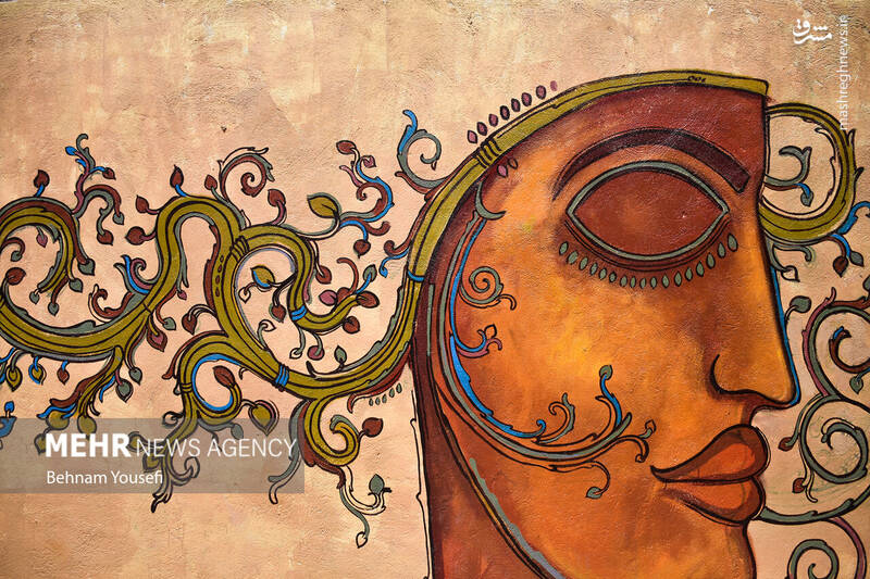 عکس/ کوچهای گرافیکی در شیراز