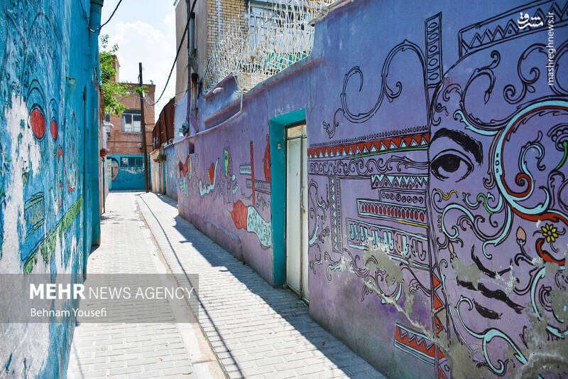 عکس/ کوچهای گرافیکی در شیراز