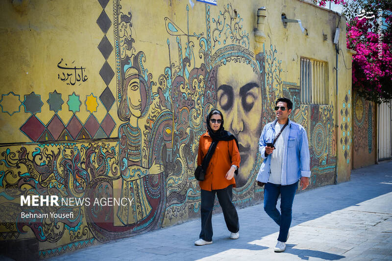 عکس/ کوچهای گرافیکی در شیراز