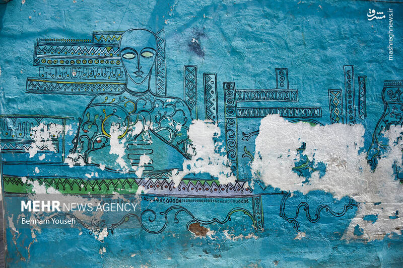 عکس/ کوچهای گرافیکی در شیراز