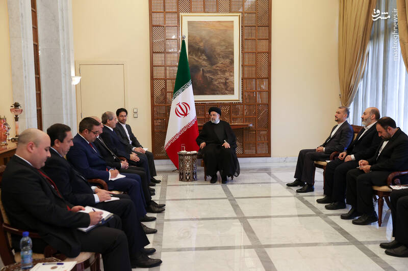 عکس/ دیدار وزیر خارجه سوریه با رئیسی