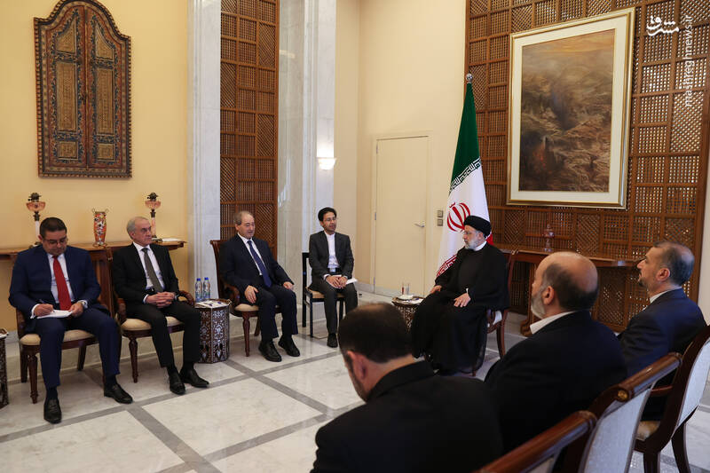 عکس/ دیدار وزیر خارجه سوریه با رئیسی