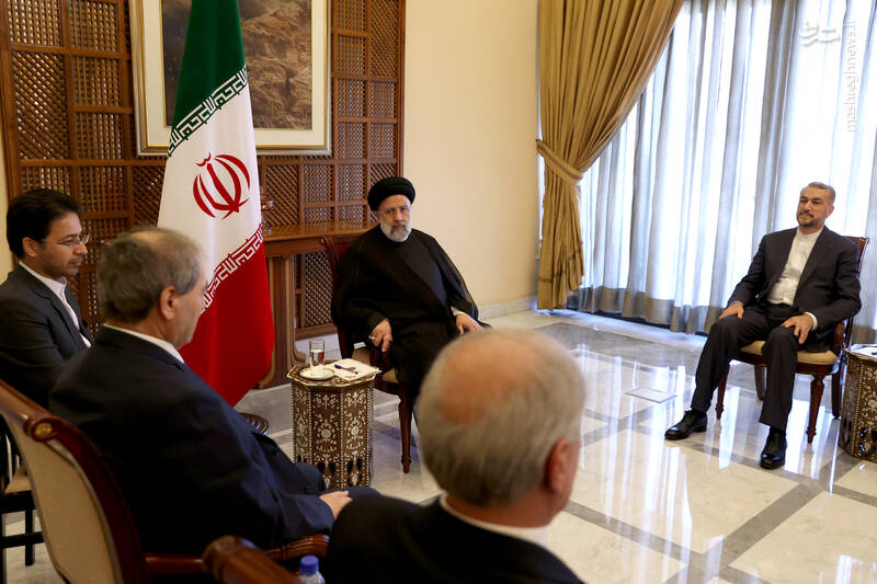 عکس/ دیدار وزیر خارجه سوریه با رئیسی