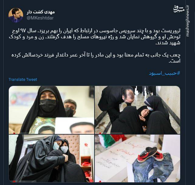 واکنش ضد انقلاب به اعدام اسیود +تصاویر