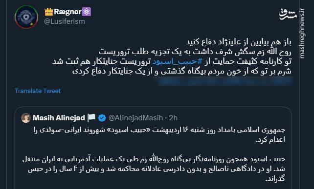 واکنش ضد انقلاب به اعدام اسیود +تصاویر