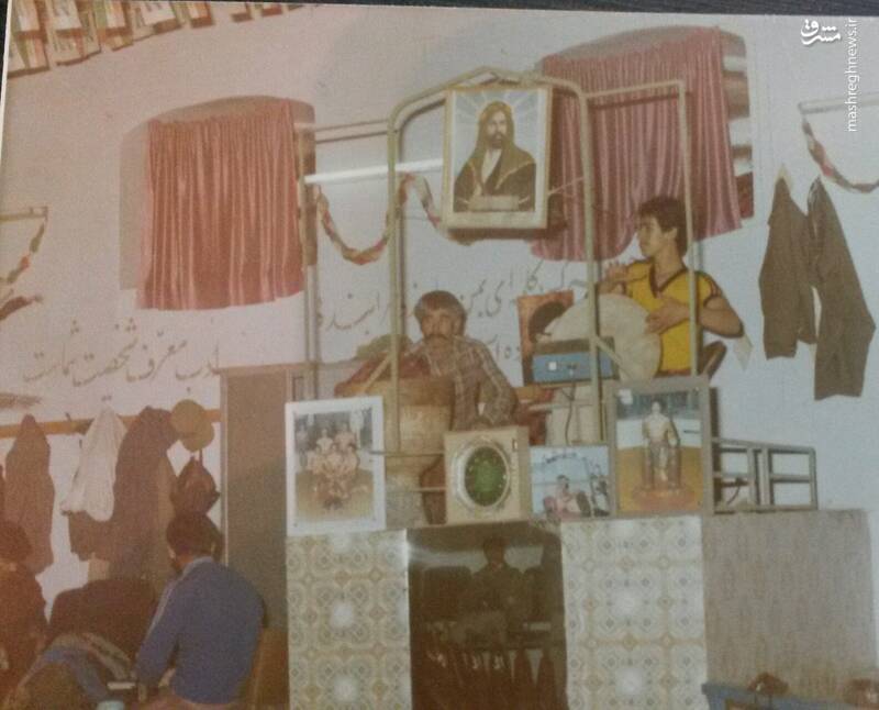 یک عکس قدیمی از زورخانه ای دربجنورد.