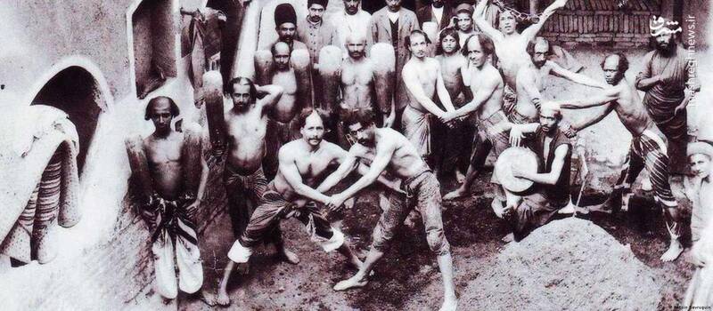 کشتی زورخانه ای دوران قاجار