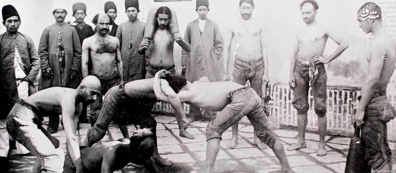 کشتی زورخانه ای دوران قاجار