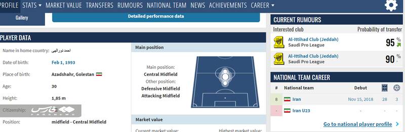 هافبک ایرانی در یک قدمی لیگ عربستان +عکس